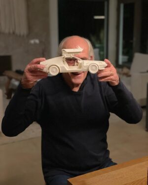 Christopher Lloyd Instagram - Thank you everyone for the birthday wishes! It was a beautiful evening surrounded by family. I received this wonderful “Eroded DeLorean” crafted by @danielarsham . I love this piece and I love all my amazing fans! 🎉