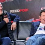 Christopher Lloyd Instagram - I cherish these moments! Thank you to @newyorkcomiccon , my dear friend @realmikejfox , and most importantly all you wonderful fans who show up year after year. This is all because of you! This is heavy! ⚡️