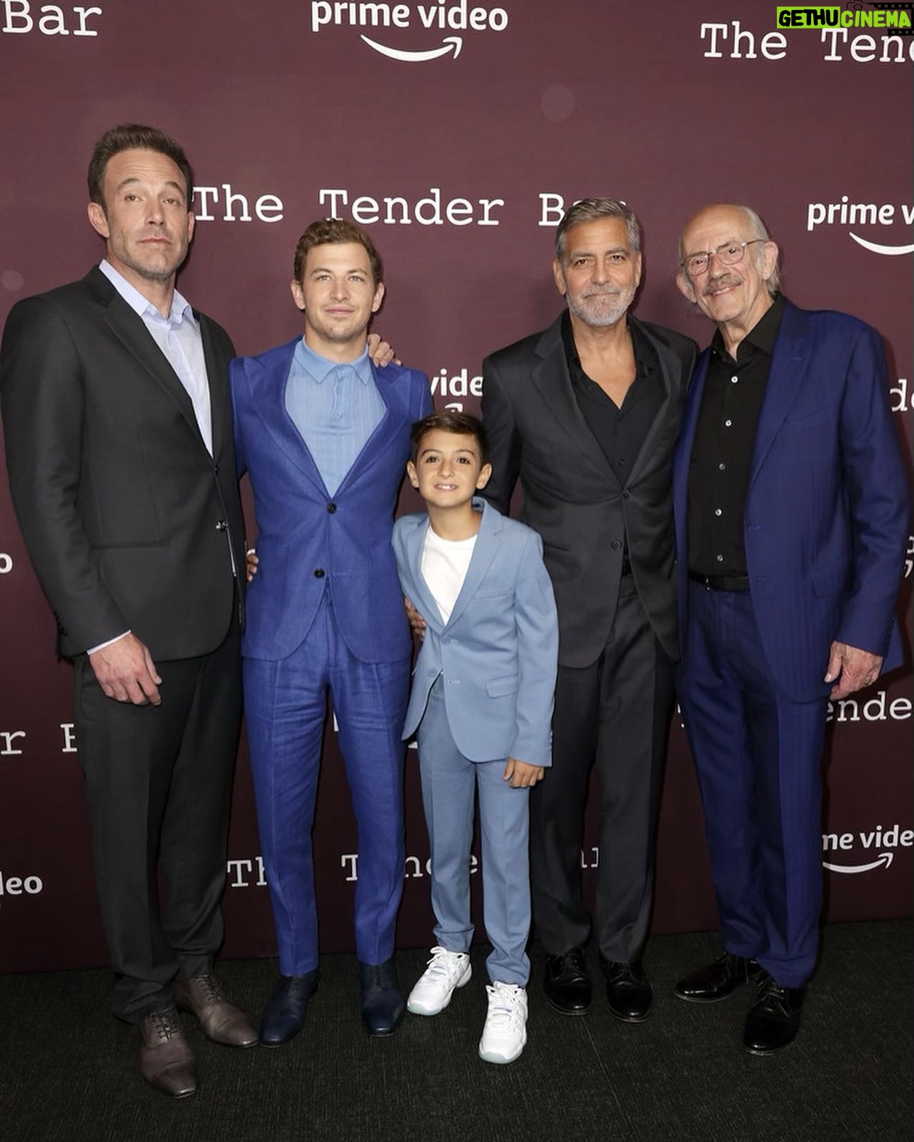 Christopher Lloyd Instagram - Beautiful night celebrating “The Tender Bar” I want to thank & congratulate everyone involved in the making of this wonderful film. It was a pleasure, and I can’t wait for you all to see it. @amazonstudios