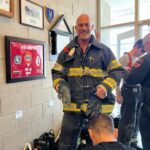Christopher Meloni Instagram - So…this happened with @denisleary and @bobby1960 @therealmariskahargitay to help out @learyfirefighters #learningthetrade #respect #NYBravest