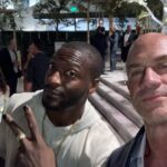 Christopher Meloni Instagram - So this happened last tonight- hanging with ppl I love and admire @rachaelharris @aldis_hodge @therealmariskahargitay @sherman.meloni and Henry Winkler #PreEmmyBash #hobnobbing