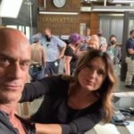 Christopher Meloni Instagram - In the old haunts just 1 filming 2 snuggling 3 hangin with OGs #SVU #OC @therealmariskahargitay @nbc @wolfentertainment