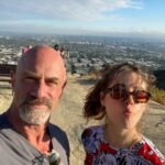 Christopher Meloni Instagram - How my evening started How it ended Hike with @sophiaemeloni Scooter home. First one was low. Switch to another. Only to have it conk out at the West Hollywood/ Beverly Hills borderline. I don’t think scooters are allowed in Beverly Hills. #Confirmation?