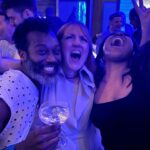 Christopher Meloni Instagram - DJ Reyes spinning the mad beats at the #OCseason4 wrap. Joy. Camaraderie. Shenanigans. @ainsleyseiger @daniellemonetruitt @shespokerebecca #LetsRollSeason5