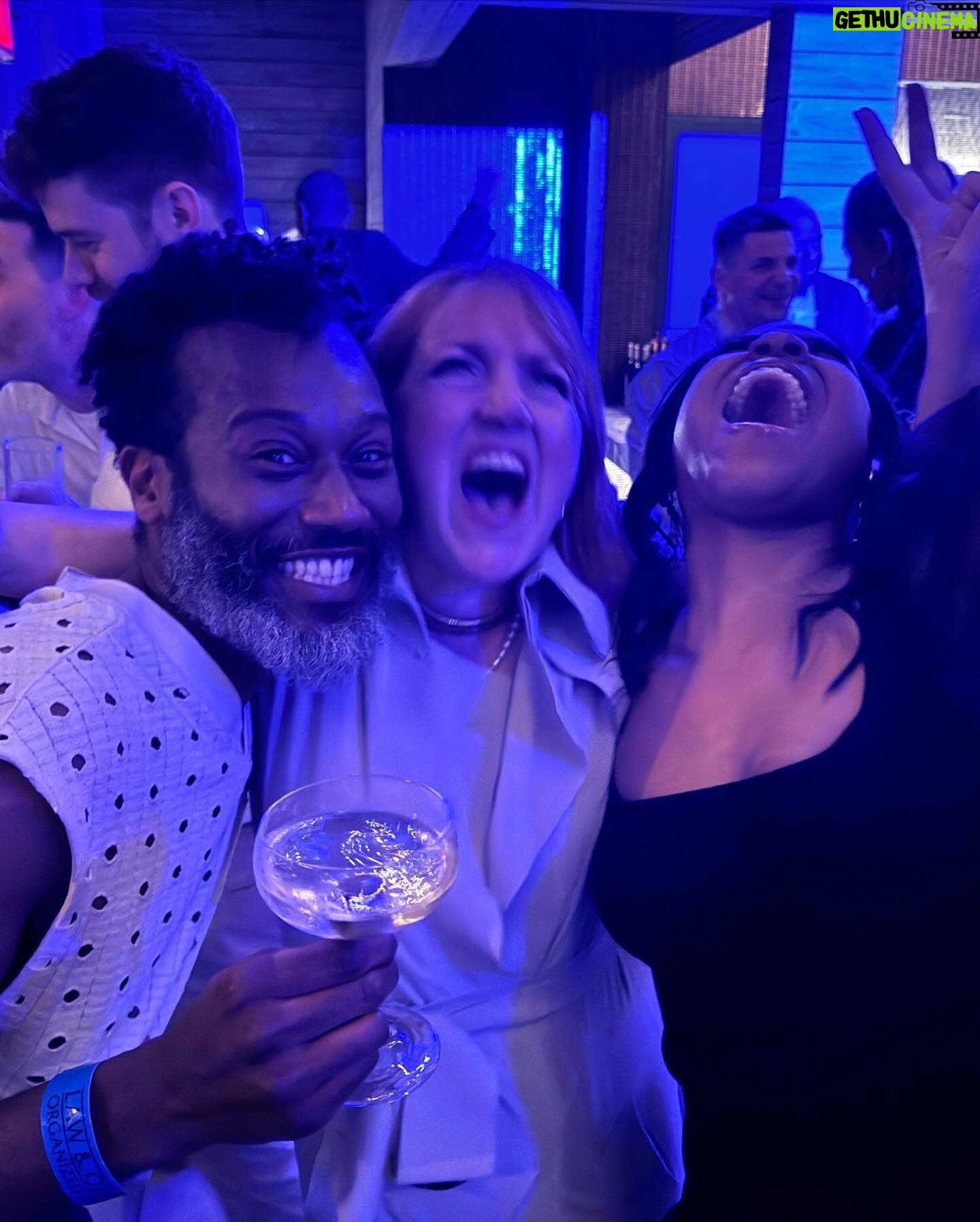 Christopher Meloni Instagram - DJ Reyes spinning the mad beats at the #OCseason4 wrap. Joy. Camaraderie. Shenanigans. @ainsleyseiger @daniellemonetruitt @shespokerebecca #LetsRollSeason5