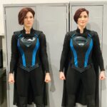 Chyler Leigh Instagram - We tried so hard to take a cool pic together as #SuperAlex but it just got sillier and sillier 🤪 I love you @lisa_chandler_ I’m so lucky to have you by my side! You are an absolute badass AND hero in your own right! The stunt departments in film and tv do not get enough credit... you’re why we actors look so cool!!! #AwardsForStuntPerformers