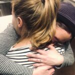 Chyler Leigh Instagram - I know this picture might seem a little odd to post because you can’t see either my or @melissabenoist ‘s face, but it captures a moment last year I will never forget. This wasn’t taken during a rehearsal or on set. This was taken in my home. This was a night when I desperately needed a hug. This was when I was so low, I asked for help when gathering any courage to do so is something that is terribly hard for me to do in the first place. But this right here is a perfect example of the woman Melissa is. It was a FULL work day for her (hence her “Kara” ponytail) and she (and Katie McGrath - 📸 credit here, whom I absolutely adore and am so grateful for) came to my house with a couple bottles of wine and we just hugged and cried it out. She’s a woman with a heart so big, compassion so great, she can - and absolutely will - change the world for better. She is as bright a light as there ever could be and has always helped guide me through darker times. I’ve learned SO much from her. I’ve watched her fight through some of the toughest moments in her life and I’ve never seen someone come out the other side with such grace and determination and bravery to help encourage others to do the same. What else can I say? I love this girl. Happy birthday, Sis. You are an angel and a gift to this world. You sure have been one for me 👯‍♀️ PS... the striped shirt scenario was not planned. Sisters... ya know what I mean?