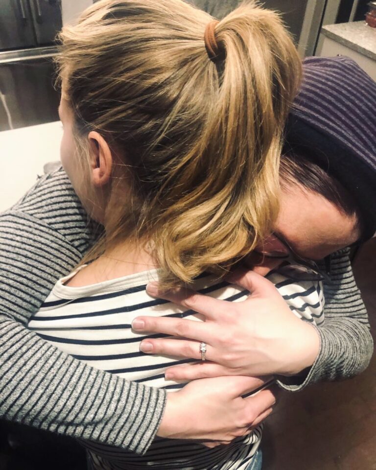 Chyler Leigh Instagram - I know this picture might seem a little odd to post because you can’t see either my or @melissabenoist ‘s face, but it captures a moment last year I will never forget. This wasn’t taken during a rehearsal or on set. This was taken in my home. This was a night when I desperately needed a hug. This was when I was so low, I asked for help when gathering any courage to do so is something that is terribly hard for me to do in the first place. But this right here is a perfect example of the woman Melissa is. It was a FULL work day for her (hence her “Kara” ponytail) and she (and Katie McGrath - 📸 credit here, whom I absolutely adore and am so grateful for) came to my house with a couple bottles of wine and we just hugged and cried it out. She’s a woman with a heart so big, compassion so great, she can - and absolutely will - change the world for better. She is as bright a light as there ever could be and has always helped guide me through darker times. I’ve learned SO much from her. I’ve watched her fight through some of the toughest moments in her life and I’ve never seen someone come out the other side with such grace and determination and bravery to help encourage others to do the same. What else can I say? I love this girl. Happy birthday, Sis. You are an angel and a gift to this world. You sure have been one for me 👯‍♀️ PS... the striped shirt scenario was not planned. Sisters... ya know what I mean?