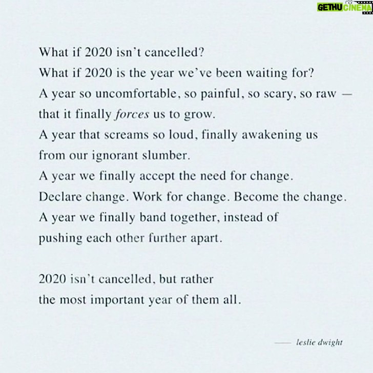 Chyler Leigh Instagram - This post really resonates. I keep reading it over and over. Change doesn’t happen simply by willing it to do so. Change doesn’t happen if there isn’t an authentic, actualized decision to craft it. Positive and lasting change has to be a constant target, a continual choice, a perpetual motion catapulting us in the right direction to gain enough momentum to finally move forward in society. There should be a deep and raging fire in the bellies and the hearts of the change-makers. A desire for justice and equality that is so infernal, the very soles of our shoes melt with every intentional and forward-thinking step we take. And I recognize that that starts with me. It starts with you. It starts with ALL of us. The time for change is now. It’s taken too long to recognize equality matters. It’s taken too long to recognize love and peace matters. It’s taken way too long to recognize that the lgbtq community matters. And it’s taken FAR too damn long to recognize black lives matter. So say what you mean. Do what you say. And say it louder for those who aren’t listening... 2020 MATTERS!! It’s time to wholeheartedly #createchange