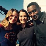 Chyler Leigh Instagram - Reposting this golden oldie. I think this was our first day ever working together. I had no idea what I was doing on a comic book show or how I landed the job of a lifetime. I was trying to figure out how to hold my hands on my hips in as authoritative position as I could and would look over at @melissabenoist and @davidharewood and be nothing but inspired to stand taller and believe in myself. Grateful is an understatement for me. This has not only been the greatest, most challenging (physically and emotionally) project I’ve ever been a part of, I met family I never even knew I had. I met my #soulsister and I met our #spacedad. And... I met Alex Danvers. She has taught me more about myself than I could’ve imagined. She taught me to be proud of who I am for exactly who I am. 6 seasons is a rare gift in this business. It’s even more rare to absolutely adore and admire and enjoy the people you work with, let alone spend upwards towards 16 hours a day together 😅 But this show for all of us has been a journey much like Kara’s herself. Full of adventure, excitement, love, discovery, risk, and tremendous strength. We’ve leaned on and learned from each other. And I wouldn’t have it any other way. I can’t wait for you all to see what happens as we near the end of this season. My many thanks to everyone who has created the beautiful stories we on this show are lucky enough to tell. I will always love our cast and crew. We will always be #strongertogether @supergirlcw #season6 #danverssisters