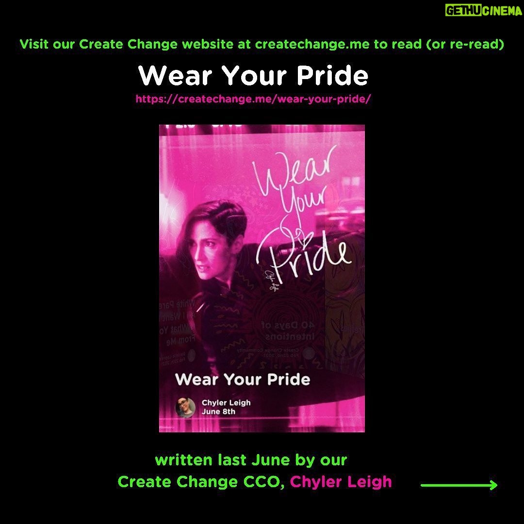 Chyler Leigh Instagram - Repost from @createchange.meβ¦ Hi friends! One of our favorite things to do at Create Change is highlight the talents of our community. We believe that social creativity can lead to social healing, so we hope youβll consider sharing an essay, poem, artwork or video submission for #WearYourPride 2021! We want to hear from you. β€οΈπ§‘πππππ€π€ #createchange #loveislove #representationmatters #lgbtqiapride #motivationmonday