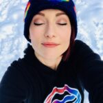 Chyler Leigh Instagram - Enjoying a moment of sun in the snow after a foot of it fell in my yard last night! Then inside for some hot chocolate with the kids. Everyone keeps telling @eastofeli & I that it “never snows like this around here” it’s “so strange” and “I can’t believe it”. Mmm hmm Vancouver. Mmm hmm 😂 I’m now paying my son $20 to help me find and shovel our driveway. It’s gotta be around here somewhere🕵🏻‍♀️ ❄️❄️🤷🏻‍♀️❄️❄️ #nowhere