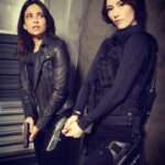 Chyler Leigh Instagram - #fbf - Find yourself a girl who's always got your back... #Sanvers @florianalima @supergirlcw
