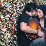 Chyler Leigh Instagram - One of my favorite pictures ever taken of the two of us... The locks of love in Paris ❤️ Photo by @dee_riot (the best ever) Dean, thank you for being so frickin' brilliant! Cant wait to see the rest of the photos! @eastofeli & I love ya! #photography #genius #love #paris #jetaime #LostTransmissionTour