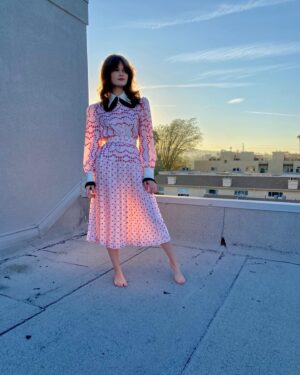 Ciara Bravo Instagram - if we’re staying inside for another year, i’m abandoning the idea of shoes. 
@samanthamcmillen_stylist 
@rodarte