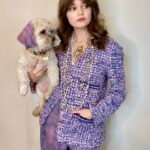 Ciara Bravo Instagram - dogluvr1997 now entering the chat💜 @chanelofficial @welovecoco @samanthamcmillen_stylist