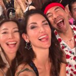 Cindy Sirinya Bishop Instagram - Flew into SG for Taylor!! What an epic performance and what a queen 💪🏼 Thank you my lovelies @pam_phorn & @woodytalk for an incredible whirlwind experience! #erastour #taylorswift #impromptutrip