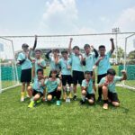 Cindy Sirinya Bishop Instagram - Soccer Mom on duty! So proud of my little guy and his team today for bringing home the first trophy of the football season! The @wellingtoncollegebangkok team played their best so far (no easy feat in this heat!) Well deserved win! 🏆 Meanwhile this mama is staying hydrated and fresh with @theayalife sparkling turmeric drink. Highly recommended for natural energy boost and a little bit of sunshine every day ☀️ #soccermom #momlife #cheersquad #mylittleguy #football #wcib #footballtournament #champions #hydrate #turmeric