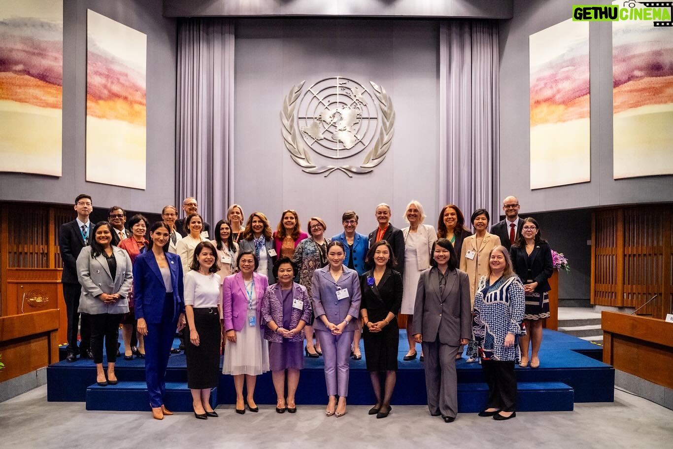 Cindy Sirinya Bishop Instagram - It was my great pleasure and honor to MC the Regional UN Women Asia and the Pacific @unwomenasia Commemoration of International Women’s Day 2024 yesterday at United Nations ESCAP @unitednationsescap attended by distinguished Ambassadors, representatives of ESCAP member states, civil society organizations as well as our Youth Ambassadors for a Day. I also moderated a panel on how we can “Invest in Women: Accelerate Progress” a much needed dialogue on how we can all further and support the economic empowerment of women and girls through access to financing mechanisms, addressing the issues of gender pay gap and unpaid care work, to learning the skills needed for green jobs of the future and support for feminist change-makers in every level of society. Thank you to all the onsite participants, especially our inspired and passionate youth leaders who are leading the charge on creating change and to all the viewers who tuned in from around the globe. 🌎 UN Women @unwomen #iwd2024 #internationalwomensday #unwomen #investinwomen #inspireinclùsion #globalgoals #sdg5
