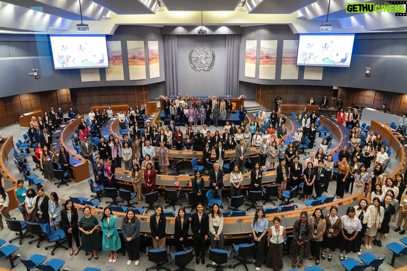 Cindy Sirinya Bishop Instagram - It was my great pleasure and honor to MC the Regional UN Women Asia and the Pacific @unwomenasia Commemoration of International Women’s Day 2024 yesterday at United Nations ESCAP @unitednationsescap attended by distinguished Ambassadors, representatives of ESCAP member states, civil society organizations as well as our Youth Ambassadors for a Day. I also moderated a panel on how we can “Invest in Women: Accelerate Progress” a much needed dialogue on how we can all further and support the economic empowerment of women and girls through access to financing mechanisms, addressing the issues of gender pay gap and unpaid care work, to learning the skills needed for green jobs of the future and support for feminist change-makers in every level of society. Thank you to all the onsite participants, especially our inspired and passionate youth leaders who are leading the charge on creating change and to all the viewers who tuned in from around the globe. 🌎 UN Women @unwomen #iwd2024 #internationalwomensday #unwomen #investinwomen #inspireinclùsion #globalgoals #sdg5