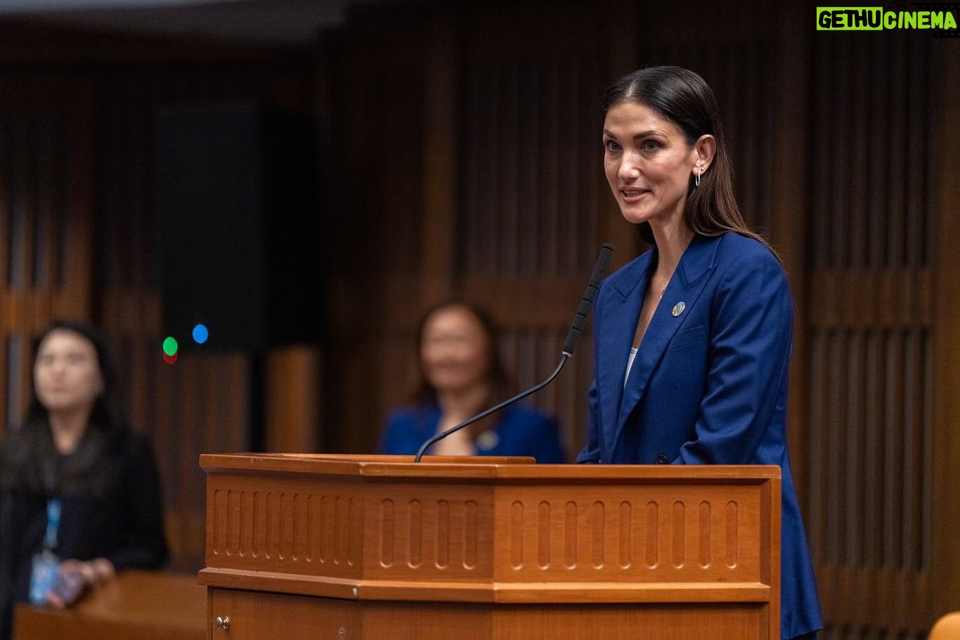 Cindy Sirinya Bishop Instagram - It was my great pleasure and honor to MC the Regional UN Women Asia and the Pacific @unwomenasia Commemoration of International Women’s Day 2024 yesterday at United Nations ESCAP @unitednationsescap attended by distinguished Ambassadors, representatives of ESCAP member states, civil society organizations as well as our Youth Ambassadors for a Day. I also moderated a panel on how we can “Invest in Women: Accelerate Progress” a much needed dialogue on how we can all further and support the economic empowerment of women and girls through access to financing mechanisms, addressing the issues of gender pay gap and unpaid care work, to learning the skills needed for green jobs of the future and support for feminist change-makers in every level of society. Thank you to all the onsite participants, especially our inspired and passionate youth leaders who are leading the charge on creating change and to all the viewers who tuned in from around the globe. 🌎 UN Women @unwomen #iwd2024 #internationalwomensday #unwomen #investinwomen #inspireinclùsion #globalgoals #sdg5