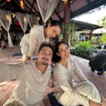 Cindy Sirinya Bishop Instagram - Currently having quite the adventure working on @surviving_silence_film in the stunning Southern Thai province of Krabi with this gang. So incredibly talented and passionate about their craft and simultaneously a lot of absolute nutters. 🥜 I feel like I’ve found my tribe ❤️ Can’t wait for you guys to see what we’re creating!! #letsmakeamovie #fuckitwelldoitlive #krabi #krabithailand #horrormovies #thriller #castandcrew #survivingsilence #setlife #behindthescenes
