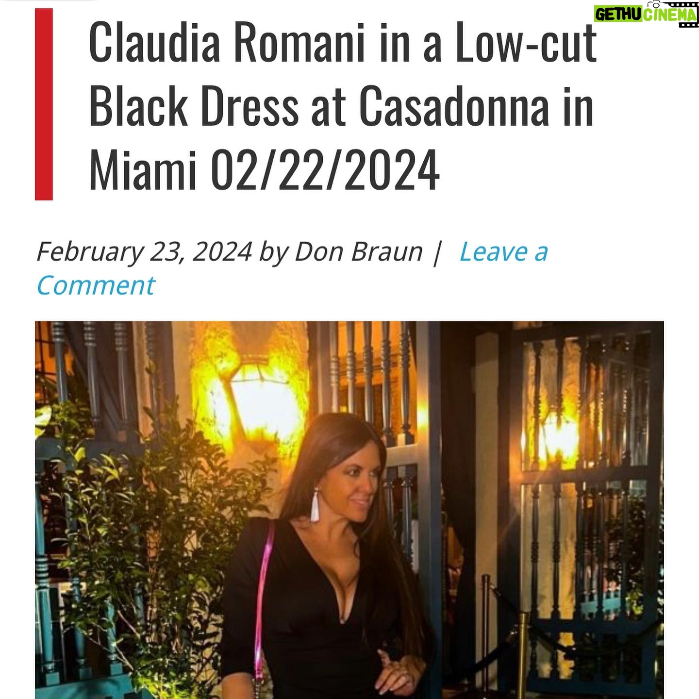 Claudia Romani Instagram - So nice to celebrate my love @chrisvehovec birthday at @casadonnamiami … 💖💖💖 Which pic do you prefer?