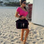 Claudia Romani Instagram - I have always been a huge fan of the @popmoji.official personalized items… and their new travel bags are no exception!!!!! Look at this Claudia bag … so cute and it fits so much.. all my beach items were in including a change of clothing to head straight to the next adventure ! Get yours on @popmoji.official 💖💖💖 #personalizedtravelbag