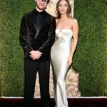 Claudia Sulewski Instagram - golden globes🤍✨✨ styled by @jaredellner wearing @bevza & @martinkatzjewels