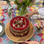 Claudia Sulewski Instagram - homemade vegan, gf chocolate raspberry heaven🍰🍫 #cake #cakedecorating #baking
