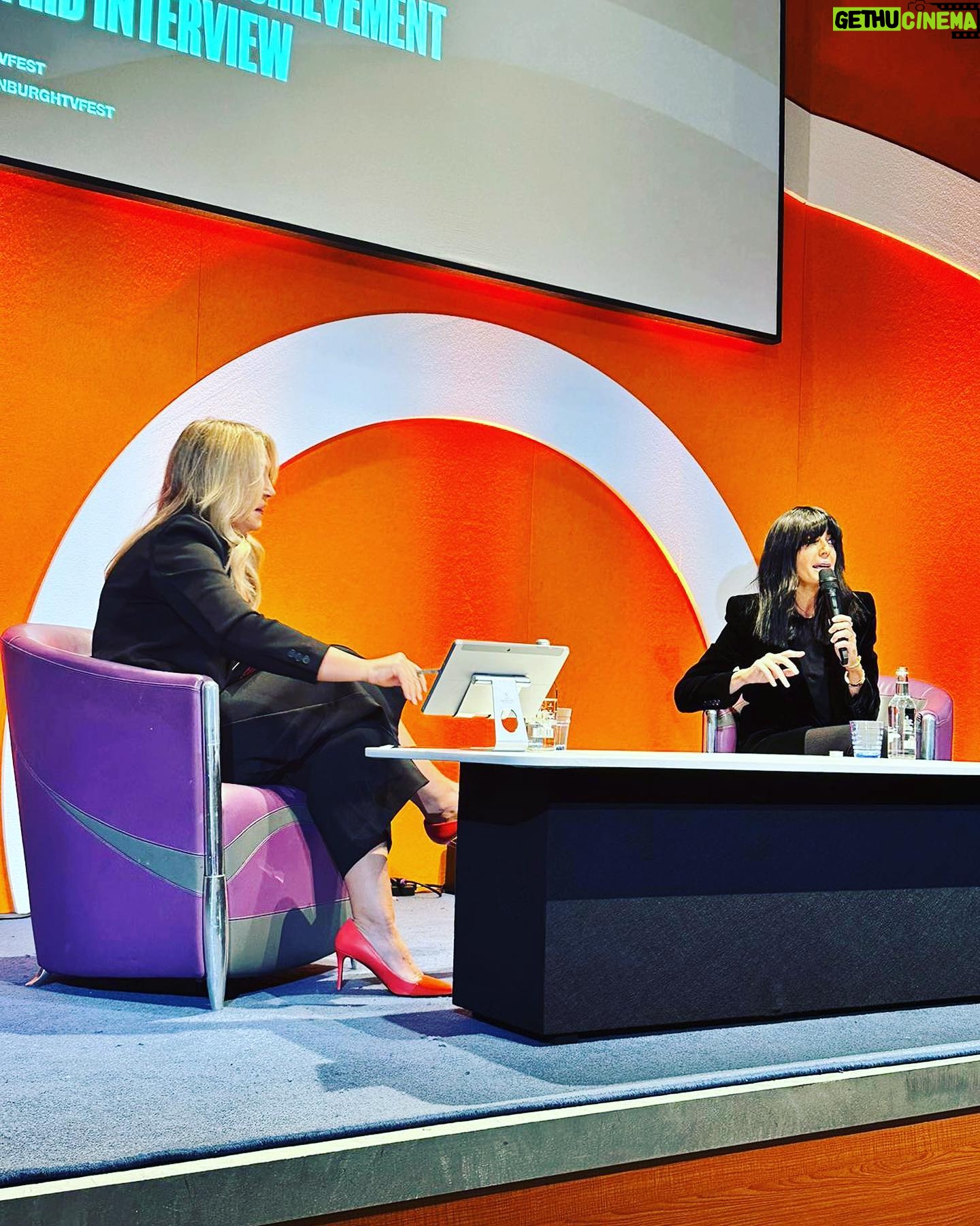 Claudia Winkleman Instagram - Thank you so much @edinburghtvfest ❤️