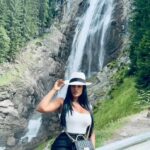 Cleopatra Bernard Instagram – Chasing waterfalls in Switzerland 🇨🇭