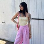 Cloé Cooper Instagram – Pink & Yellow is my new fav 💛🌸