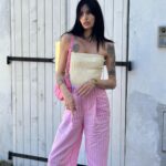 Cloé Cooper Instagram – Pink & Yellow is my new fav 💛🌸
