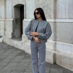 Cloé Cooper Instagram – Grey for fall ✨