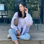 Cloé Cooper Instagram – Matched my nails 💜