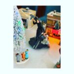 Cobie Smulders Instagram - Maria Hill keeping watch over the Christmas village. Thank you @sideshow for making me feel incredibly cool and for gifting me a bunch to put around my house for Holiday decorations.