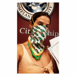 Cobie Smulders Instagram - After many hours in a Federal building double masked, lathering myself repeatedly in hand sanitizer and acing the first test I’ve taken since High School I am a Dual Citizen of 🇨🇦/🇺🇸 (Canada you will always be my first❤️). I have been living in the US for 16 years now working and paying taxes, making little humans, creating a family and making this Country my home. But I have been unable to Vote. I am excited to do so in this coming election in November. It is an opportunity that I will not waste and am grateful to have my Vote count when so many people who are working and living in this country as long or longer than I have are not able to. 

Please do not waste this chance to express your beliefs and have it be counted. Please do not think that your vote does not matter. It does.

I am a Democrat and will be casting my first 🇺🇸 vote for Presidential nominee @joebiden and VP @kamalaharris 

VOTE❤️