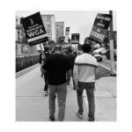 Cobie Smulders Instagram - The first two of these pictures were from the WGA strike in 2007. The last two are from the WGA and SAG/AFTRA strike happening now. Both on the FOX lot. Still looking for a fair deal. #sagaftrastrong @sagaftra