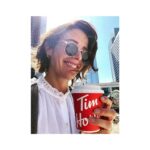 Cobie Smulders Instagram - She’s just a girl, wandering around Calgary, sipping her double double. #theresnoplacelikehome 🇨🇦