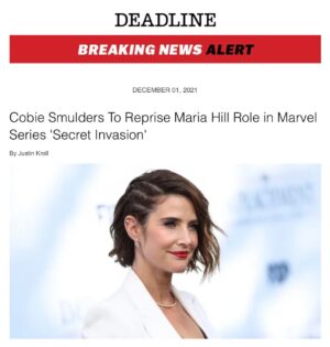 Cobie Smulders Instagram - Let’s get after it @samuelljackson.