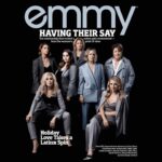 Cobie Smulders Instagram - What a thrilling honor to be standing amongst these powerhouse women. Thank you @televisionacad. #emmymagazine 📸: @ecarenphoto 💇🏻‍♀️: @robertvetica 👄: @jostrettell