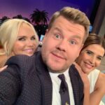 Cobie Smulders Instagram - James you are a delight! Kristin let’s be best friends. Tonight at 11:37c on CBS @latelateshow #latelateshow @kchenoweth