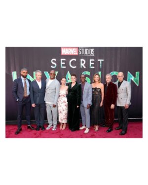 Cobie Smulders Instagram - It’s almost here! Cannot believe that I got to play with such an amazing group. Forever grateful to our London crew. 
Tune in June 21st to watch. 
@marvel @secretinvasion

Also a huge thank you to the people below for making me presentable for the nights festivities.

💃 @petraflannery
👗 @oscardelarenta
💇🏻‍♀️ @marktownsend1
👩‍🎤 @codysmithhair
💄 @jostrettell
💆‍♀️ @joannavargas
💎 @vraiofficial @nancynewberg
👠 @dolcegabanna