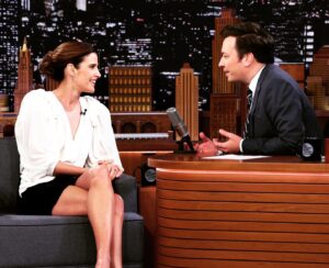 Cobie Smulders Instagram - Chatting with this handsome fella tonight on @fallontonight