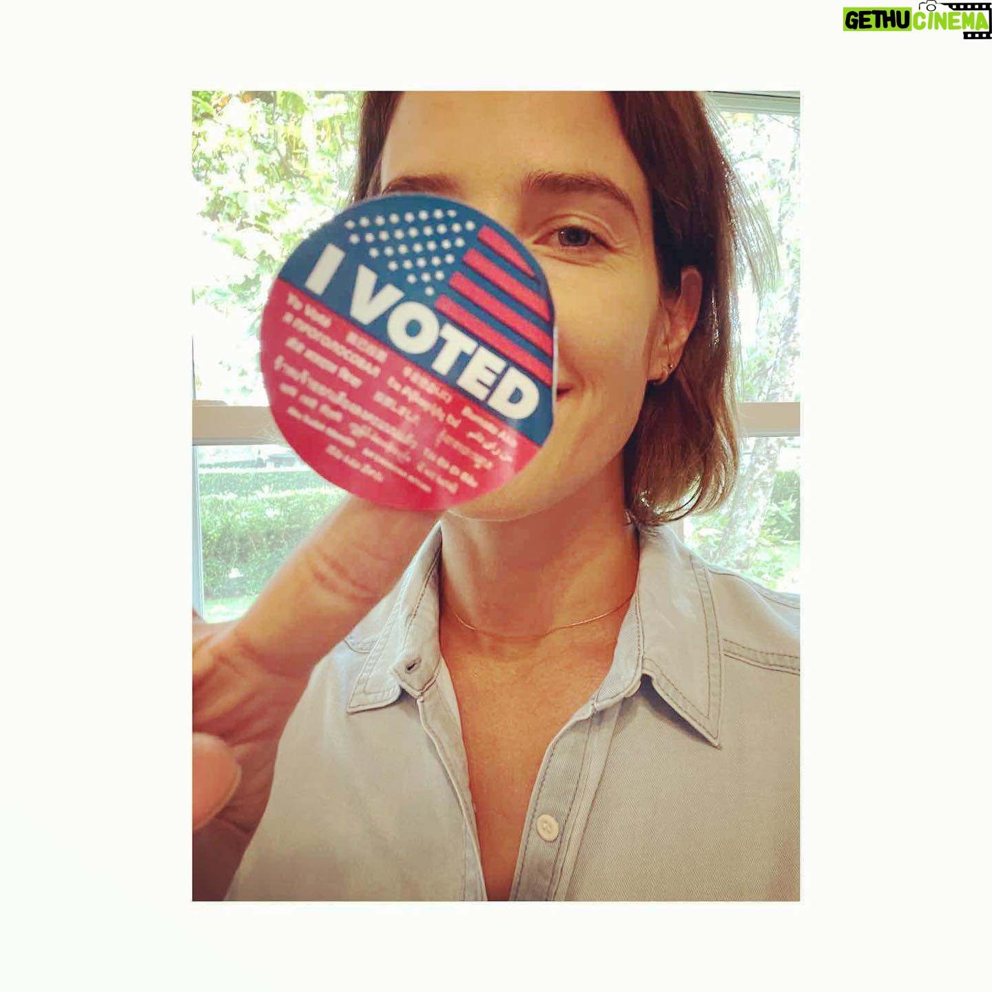 Cobie Smulders Instagram - Get after it!!! #roevember #karenbassformayor