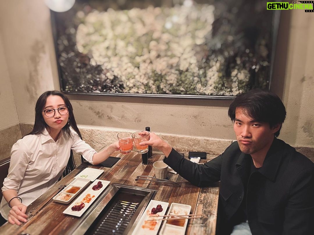 Cocomi Instagram - With Bro. Cheers. 🍻@bruceliupiano