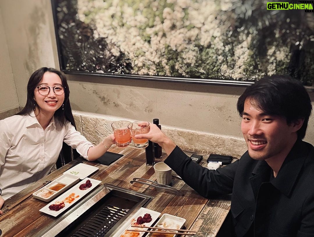 Cocomi Instagram - With Bro. Cheers. 🍻@bruceliupiano