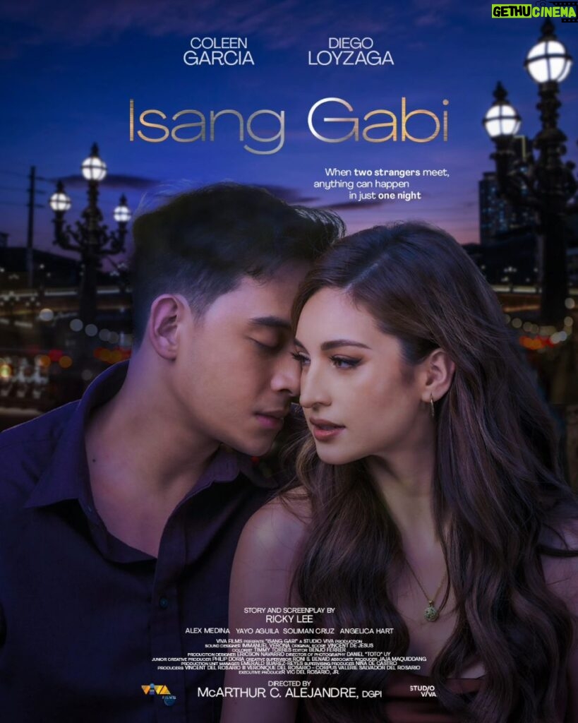 Coleen Garcia-Crawford Instagram - Anything can happen in ONE NIGHT. Take a look at the Official Poster of 'ISANG GABI'. Starring Coleen Garcia and Diego Loyzaga. Written by Ricky Lee. From the multi-awarded director, McArthur C. Alejandre, DGPI. Experience #IsangGabi This May 15 Only In Cinemas #ColeenGarcia #DiegoLoyzaga