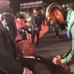 Colin Kaepernick Instagram - Hank Aaron has always been a giant—a living legend—whose courage, resilience, and honor inspired millions. He fought for us with every swing of his bat, and paved the way for us to walk in. I was fortunate enough to be able to tell him “Thank you” in person. Rest in Power Hammerin’ Hank✊🏾⚾️